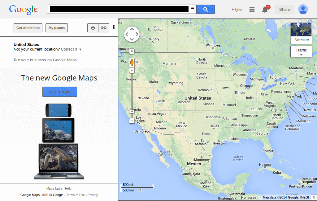 eco-friendly Google Maps 1.0