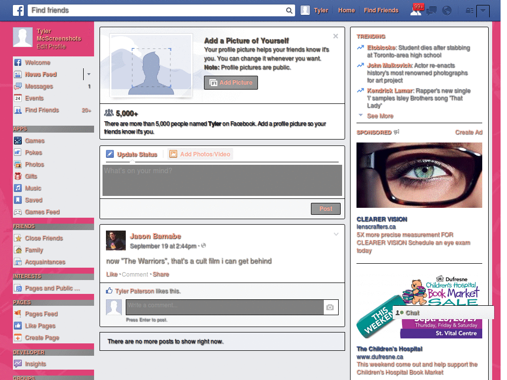 Facebook Theme - Pink Inspiron