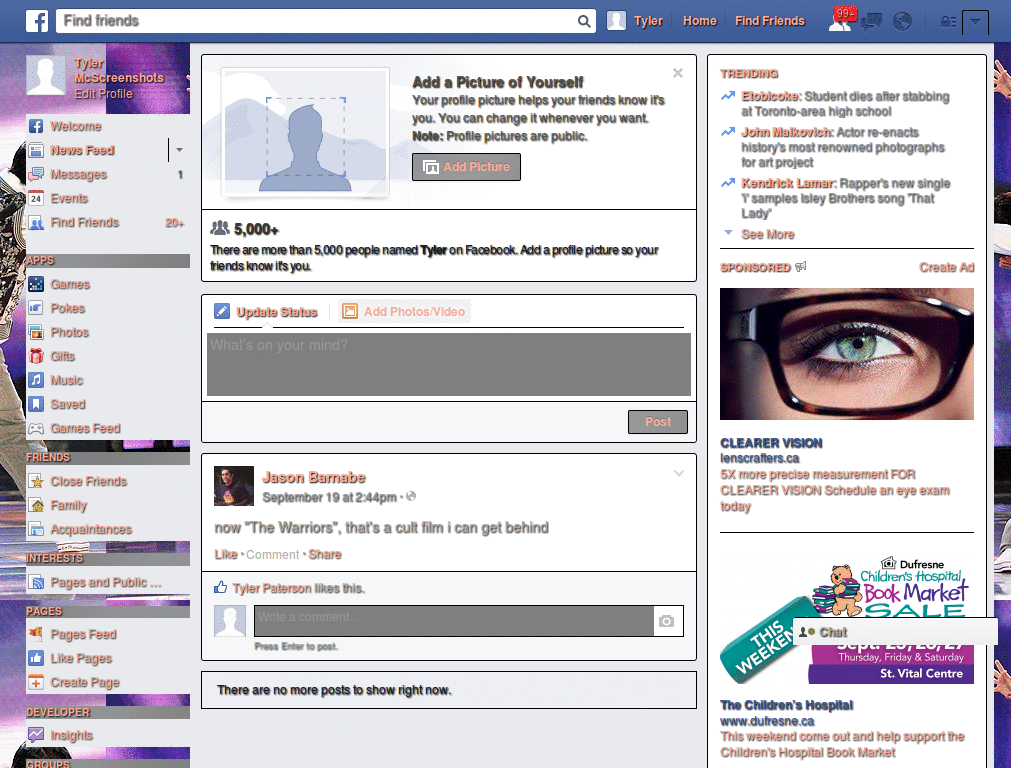 Facebook Theme - Cascada