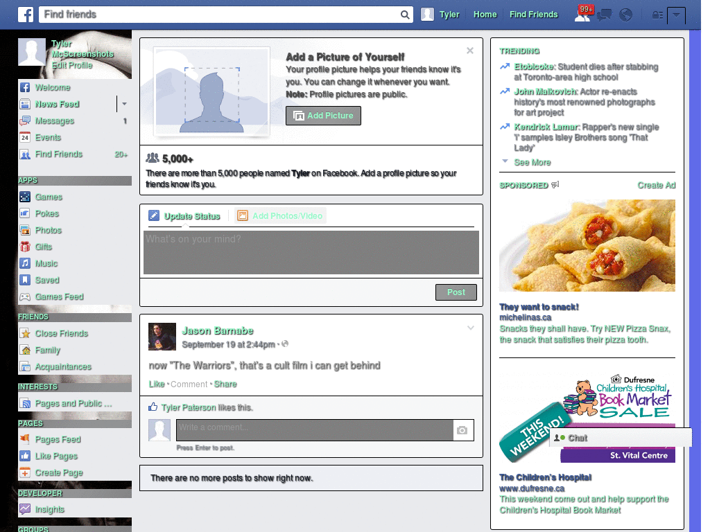 Facebook Theme - Hot Guy