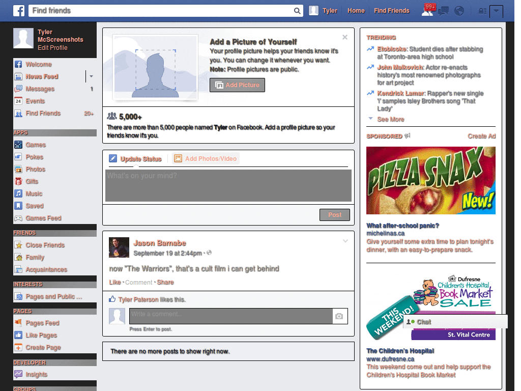 Facebook Theme - I Love You Forever
