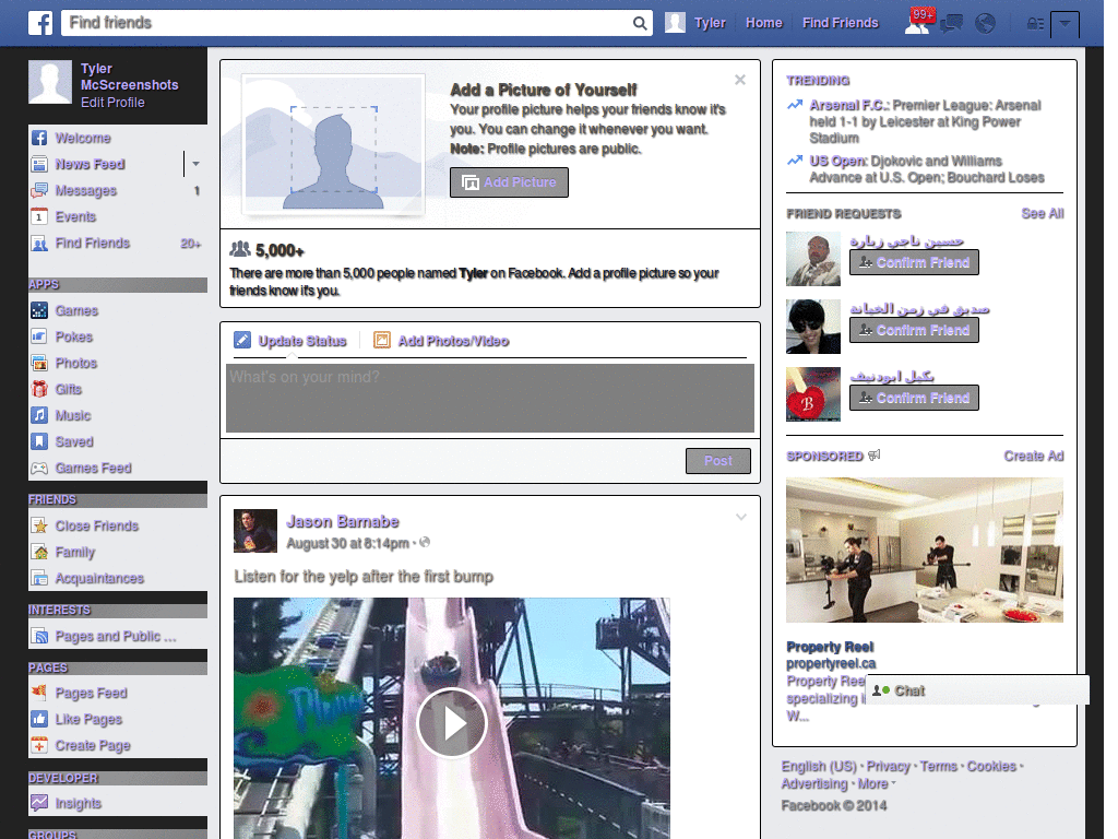 Facebook Theme - Purple Hearts