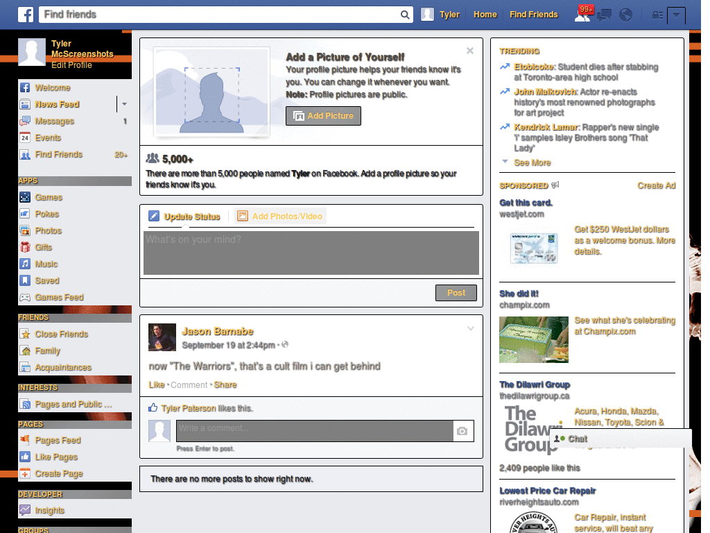 Facebook Theme - Usher