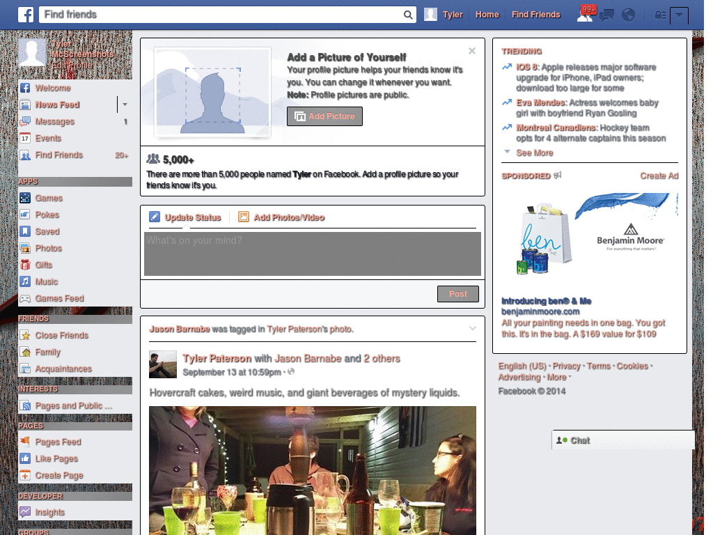 Facebook Theme - Broken Heart