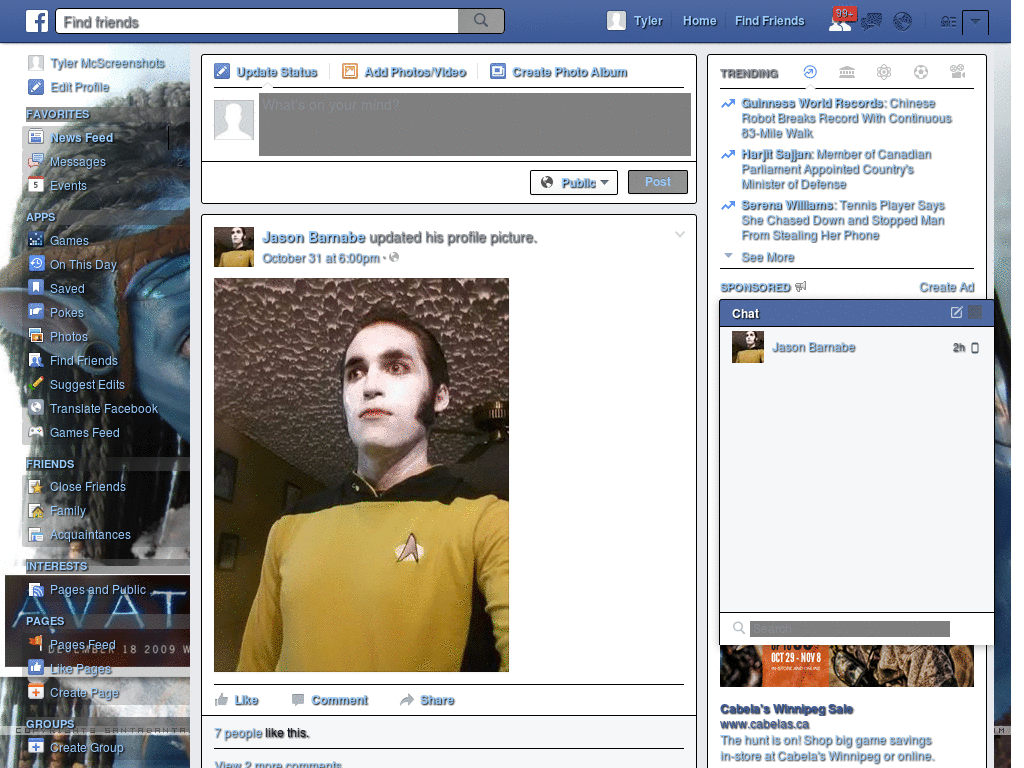 Facebook Theme - AVATAR