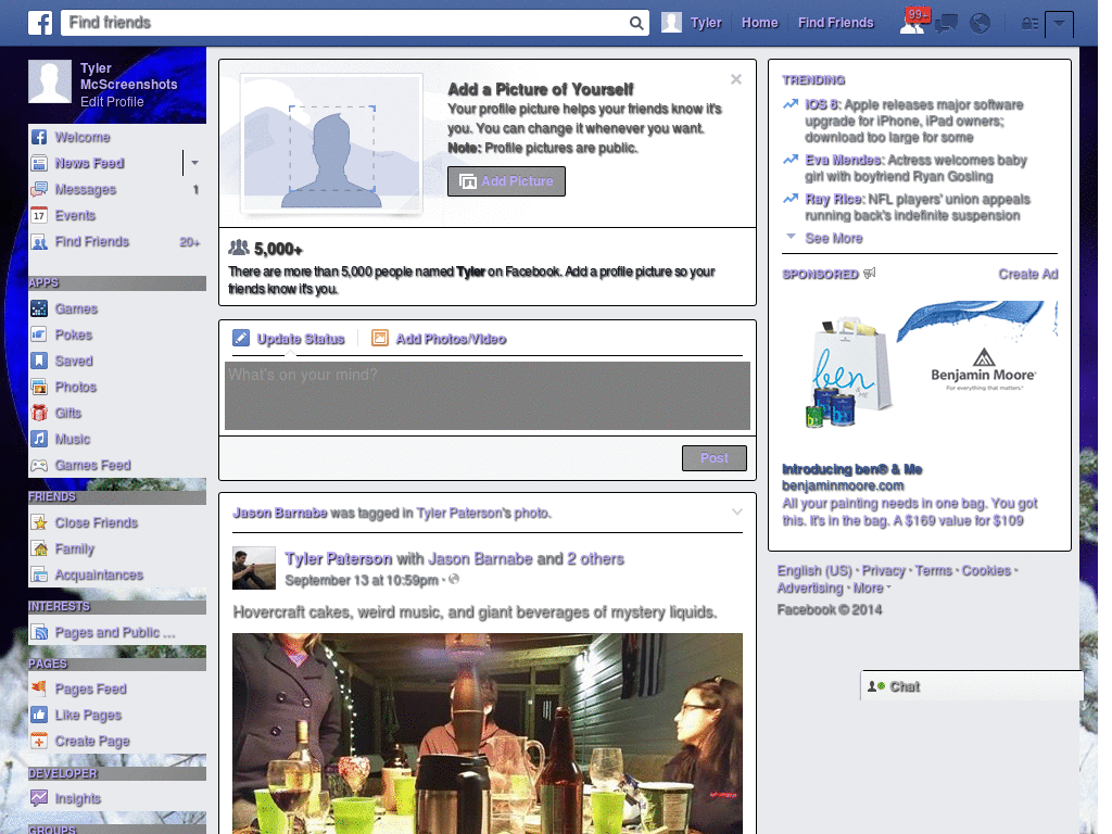 Facebook Theme - Wolf