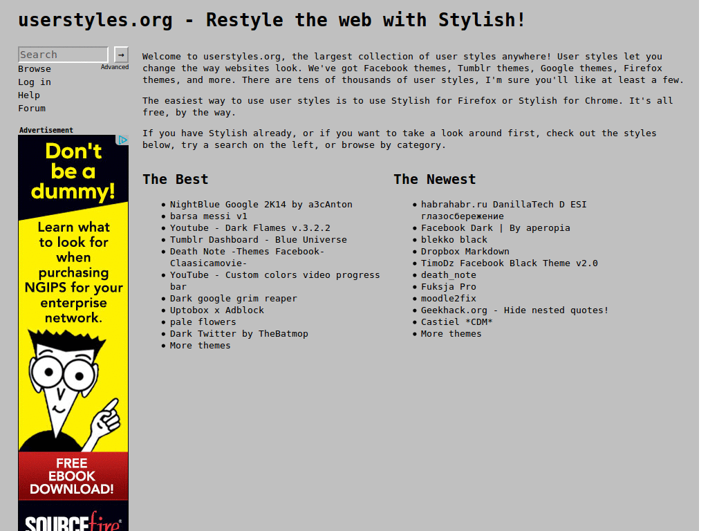 UserStyles - Command Line (Inverted)