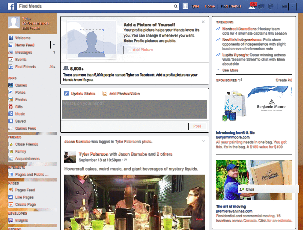 Facebook Theme - Red Rose