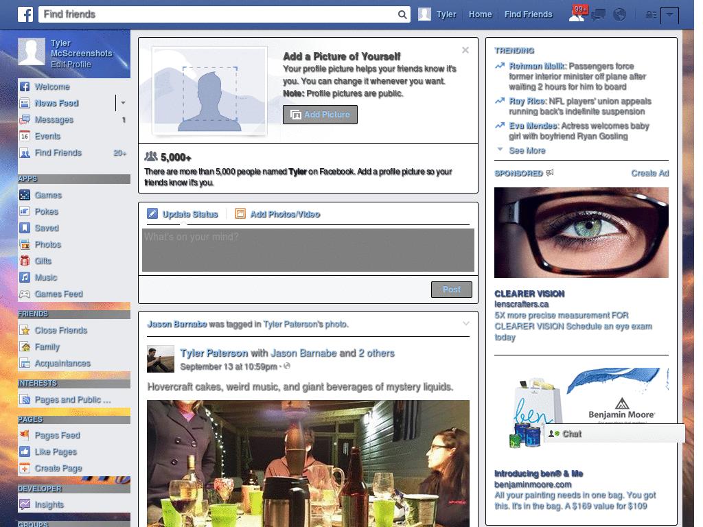 Facebook Theme - Happy Birthday