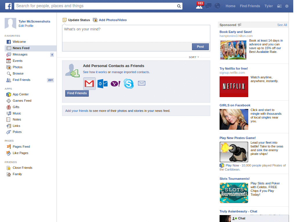 hide Facebook ads