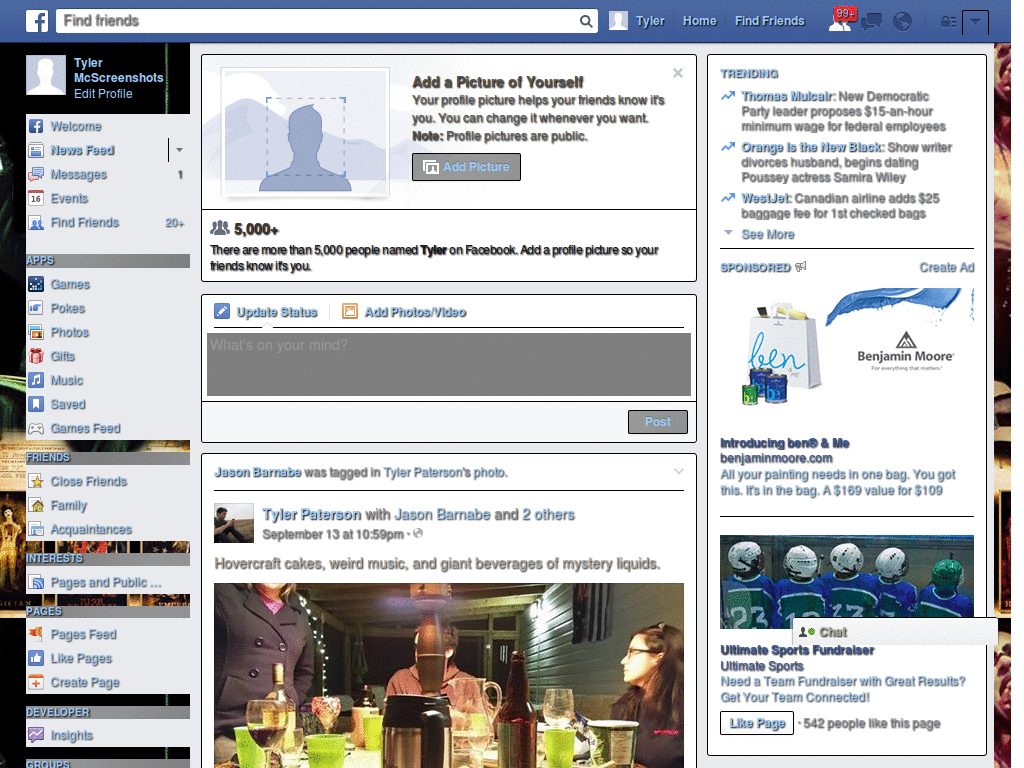 facebook style of Manson