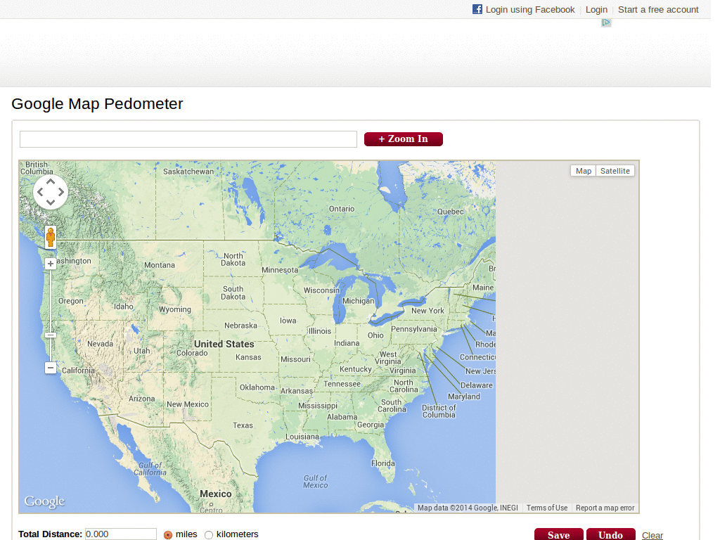 Trails.com - Google map pedometer
