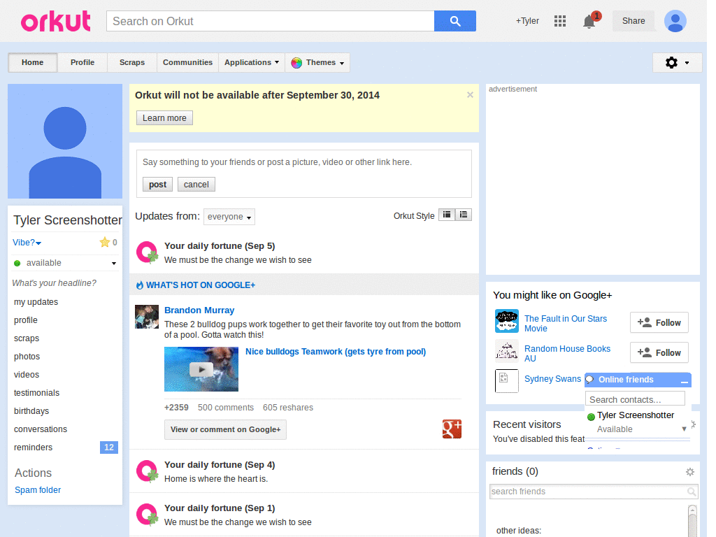 New Orkut Sem Publicidade no ADS 31/10/11)
