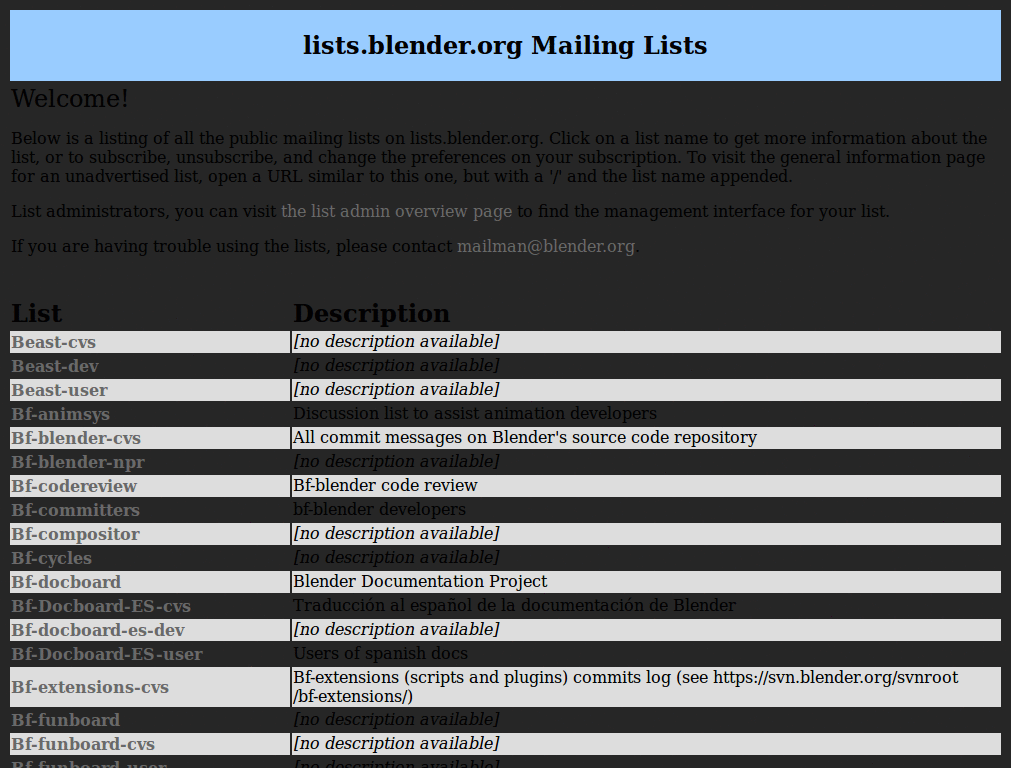 lists.blender.org dark grey