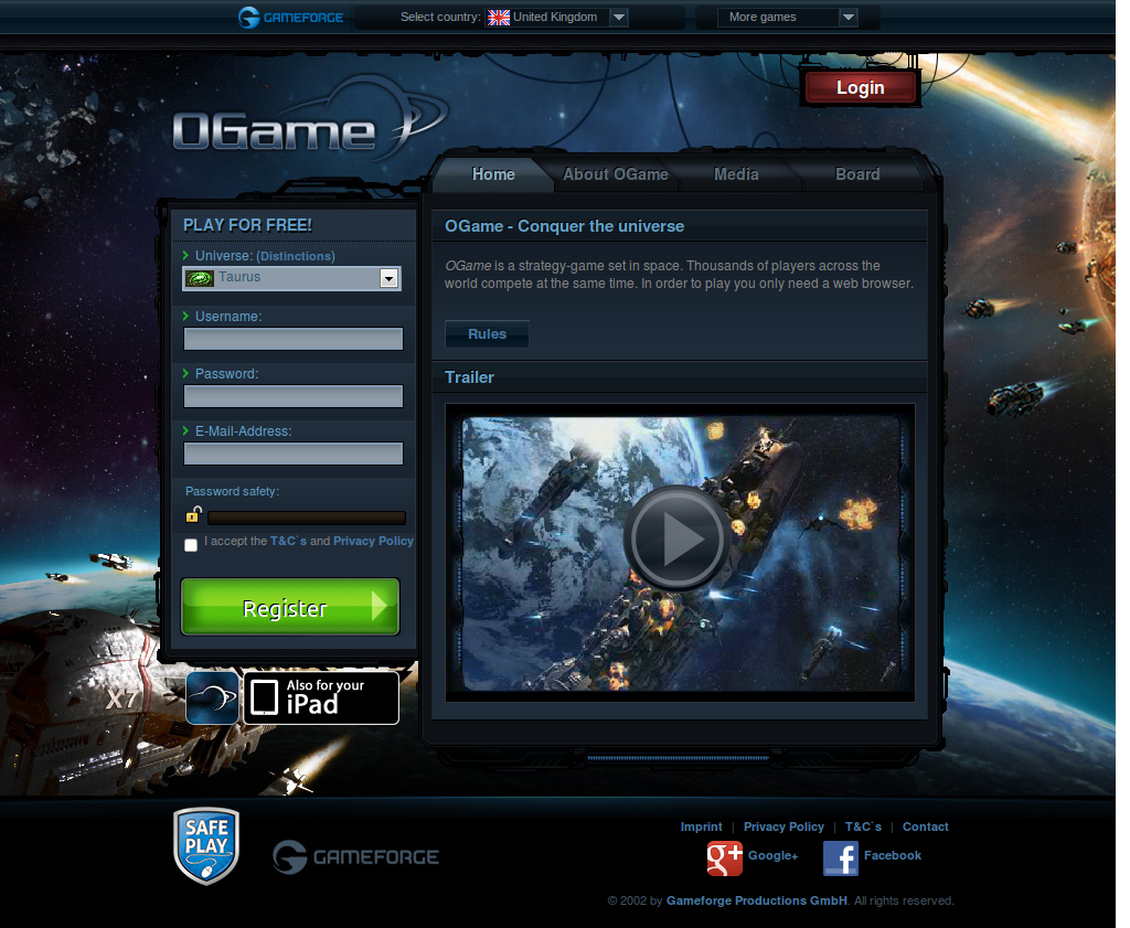 OGame Redesign: Reduced Overview