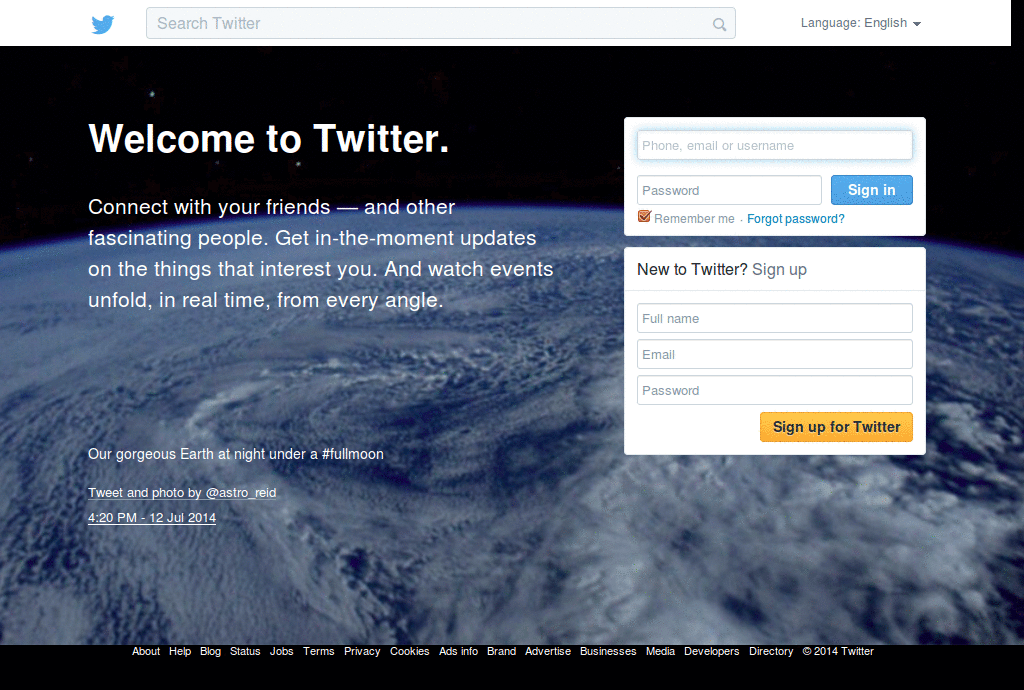 Twitter Fade Links Clickable