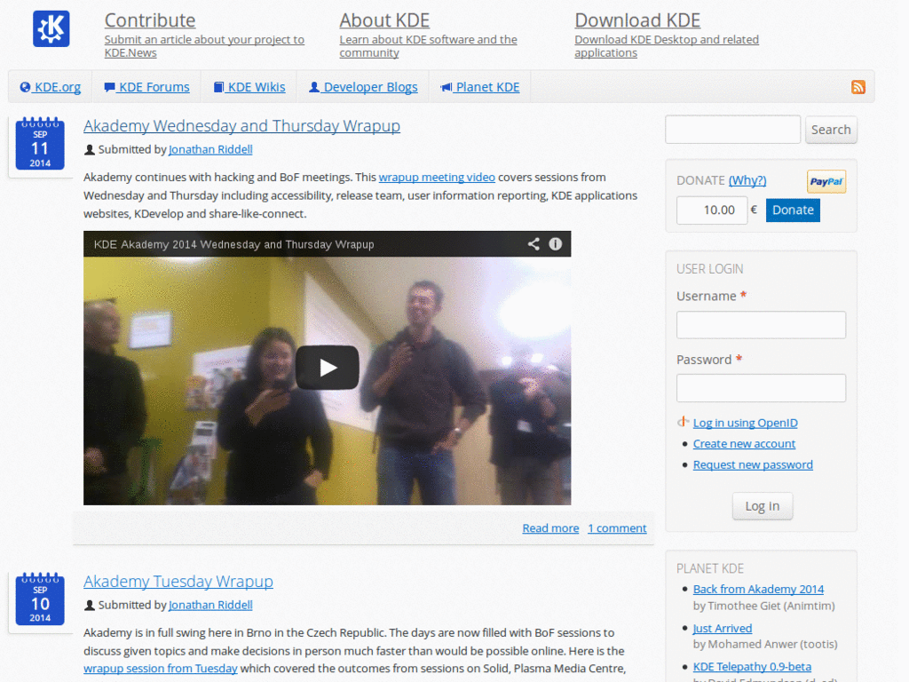 KDE Dot News - kde.dot.org - underline links
