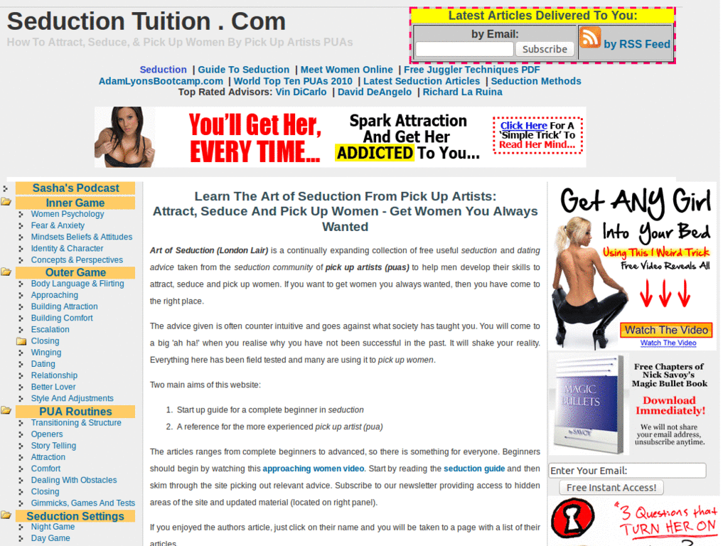 SeductionTuition Tweaks