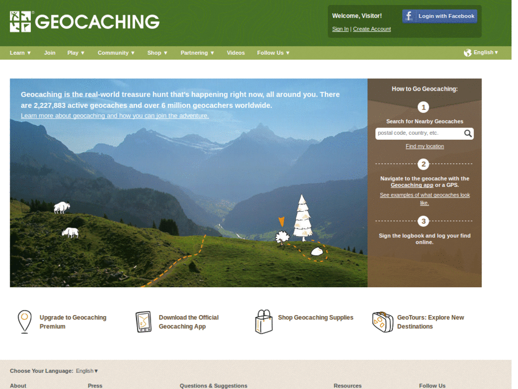 Geocaching.com fits your browser
