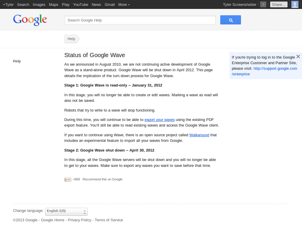 Google Wave [:] Right-align Blip-information