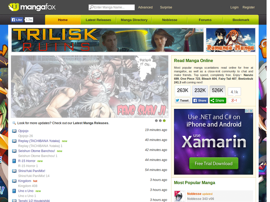 Mangafox - Adblock