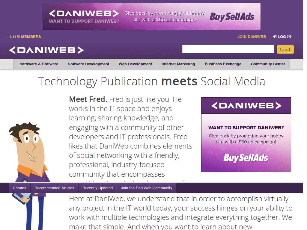 daniweb - remove nag window