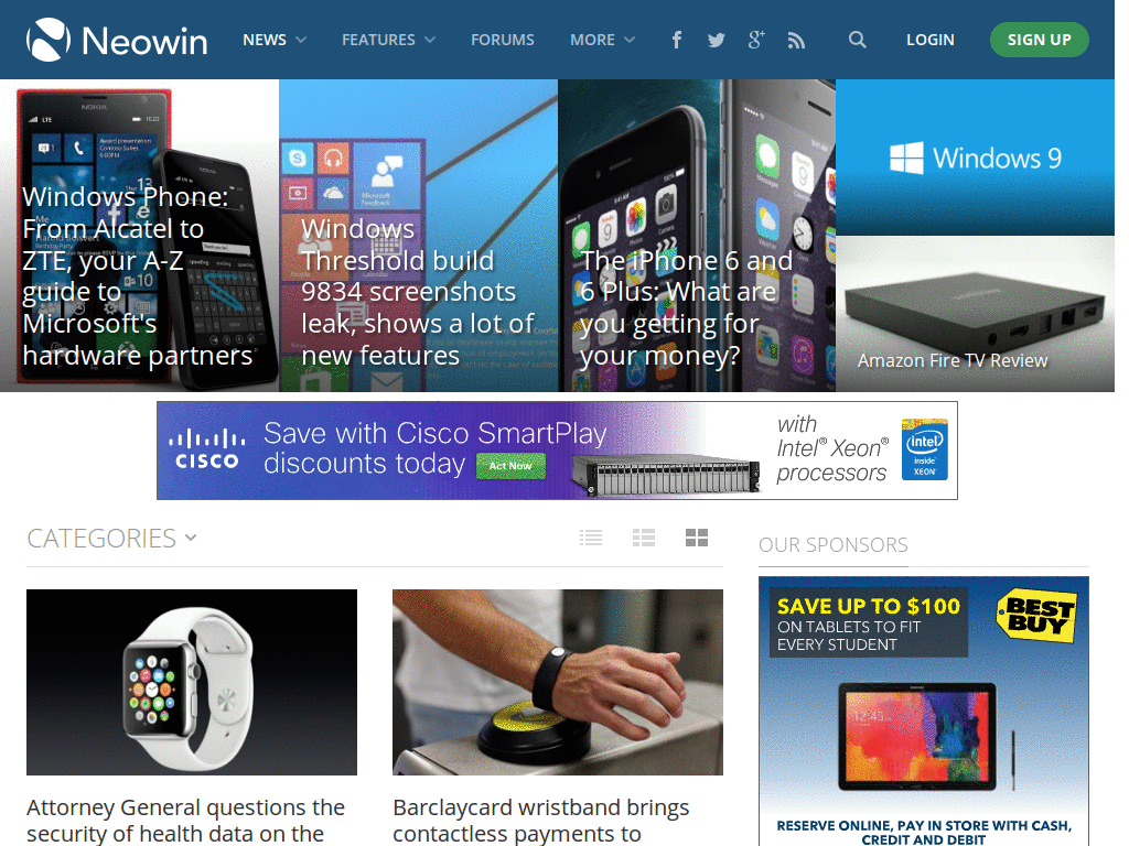 Neowin Atlas 100% Width