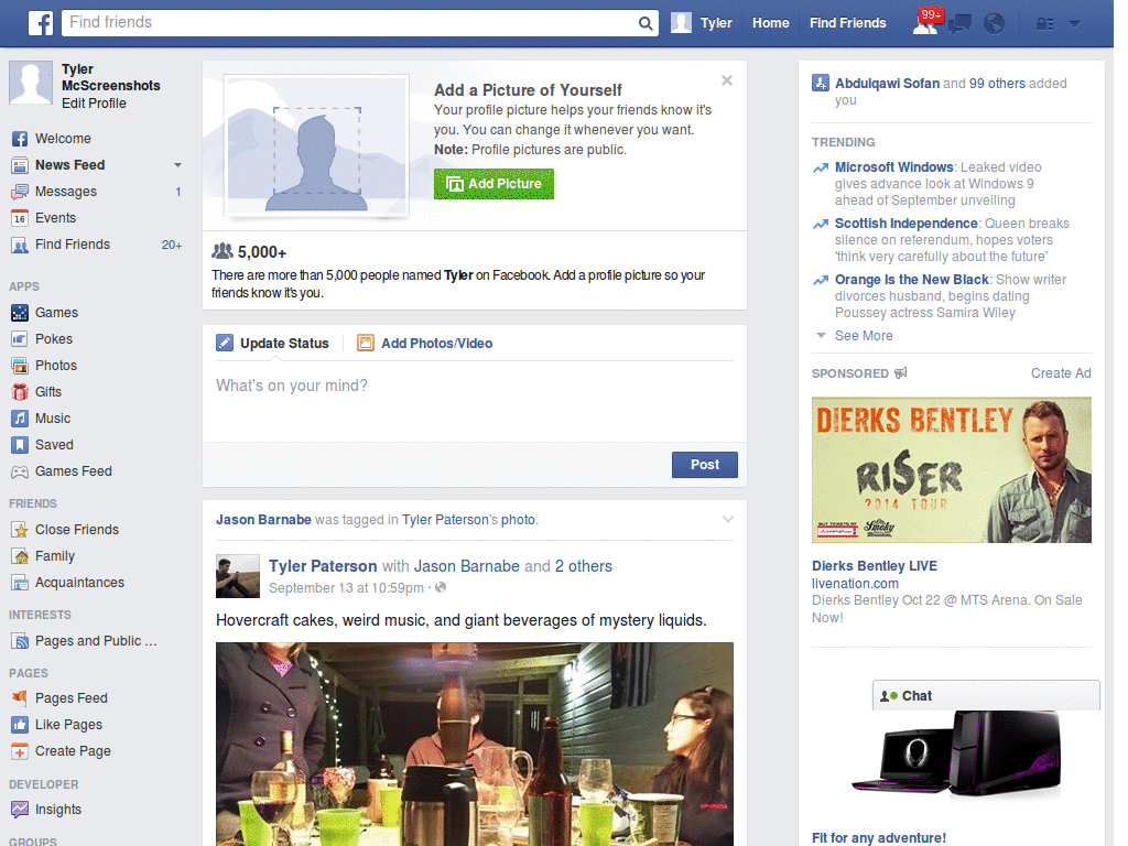 Facebook 100% width