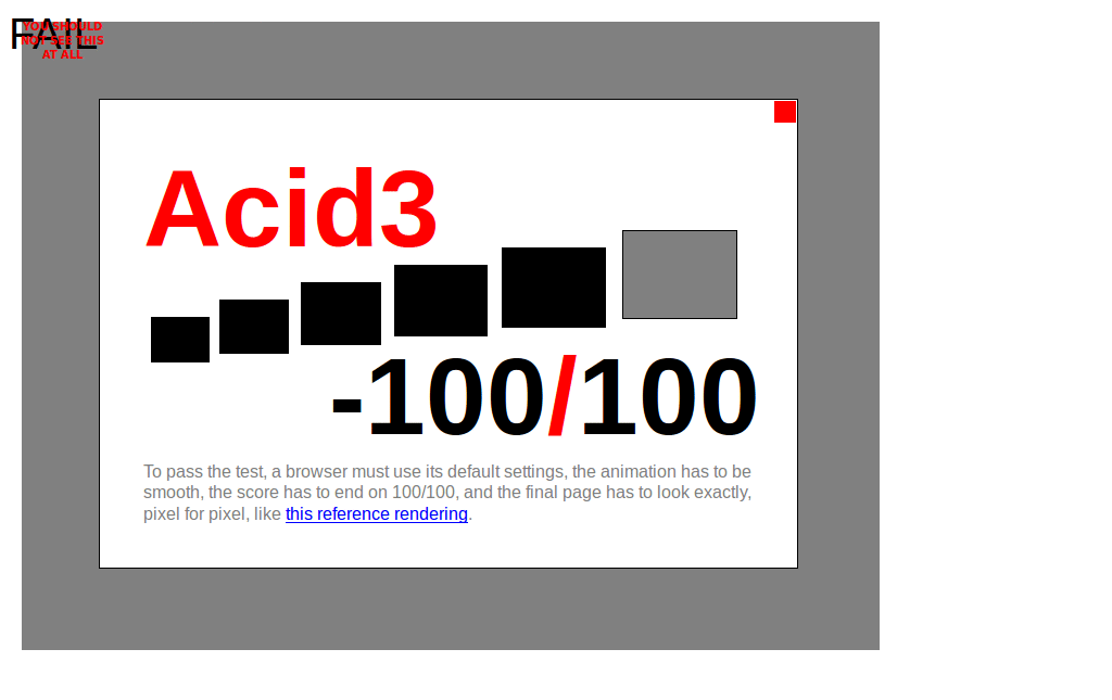 Acid3: Internet Explorer 8 Simulator