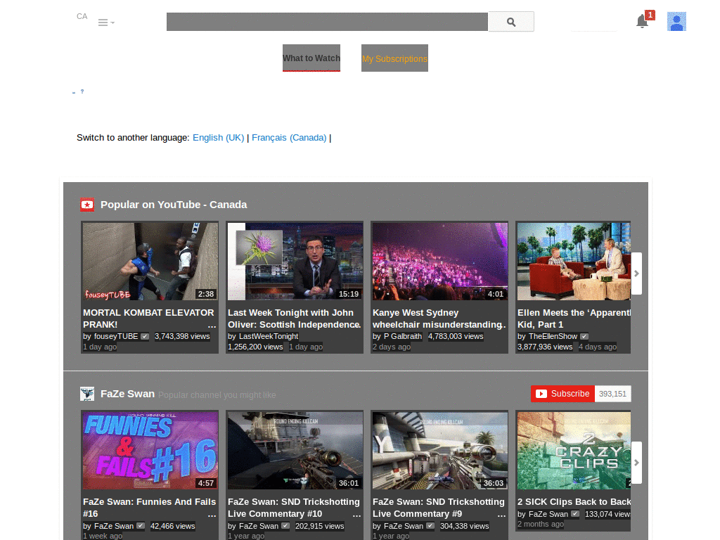 A slight tweak of DarkLithium's Matrix YouTube