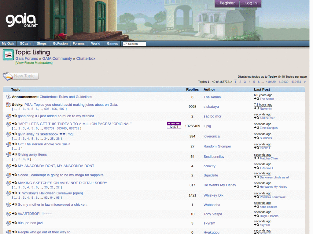GaiaOnline - Chatterbox Stuff Remover