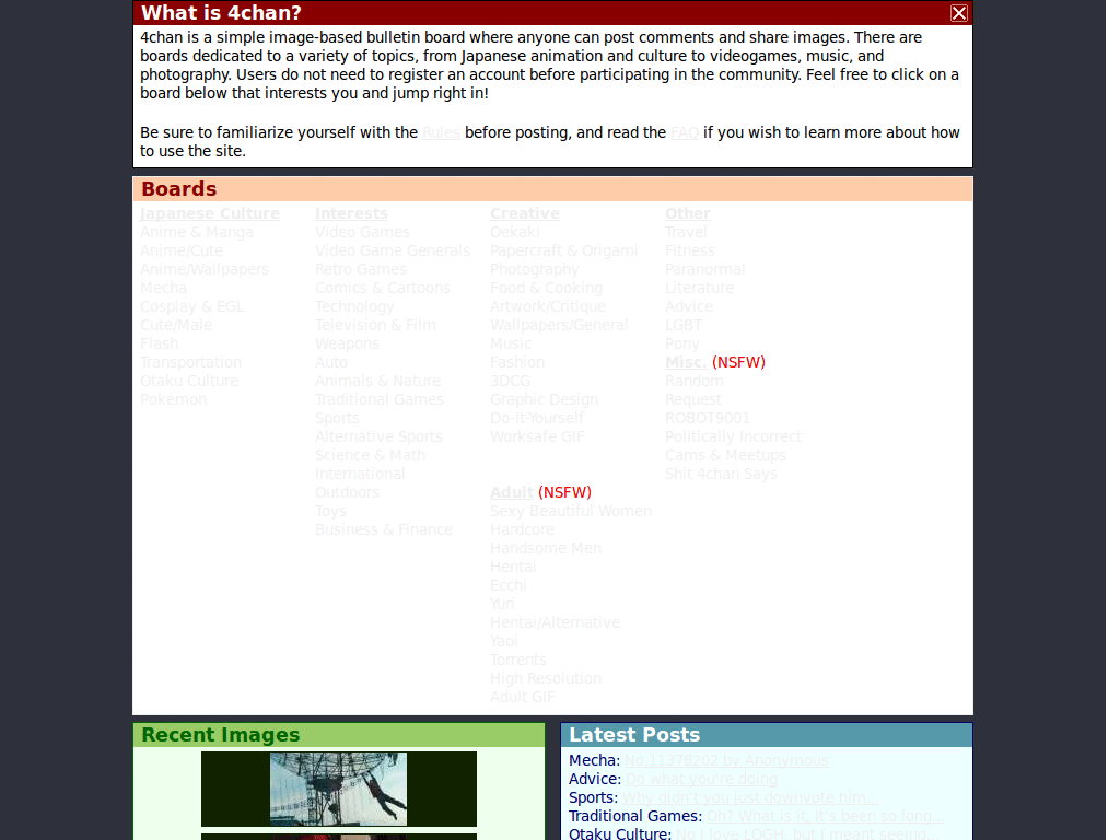 4chan Minimal for Jolicloud