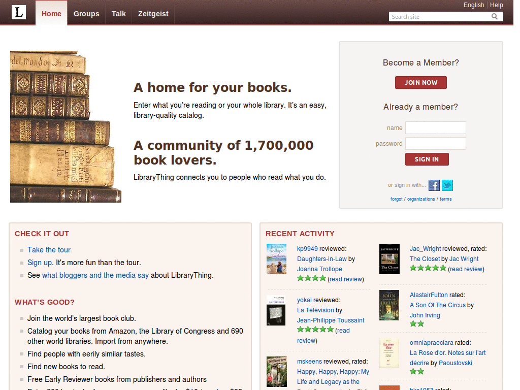 LibraryThing - Touchstones Link Fix