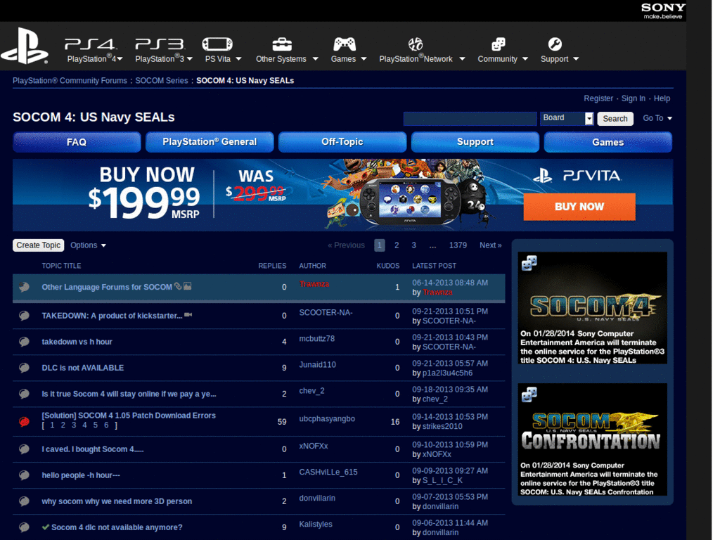 SOCOM Forums Dark