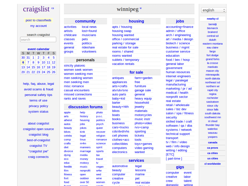 Craigslist - cool black