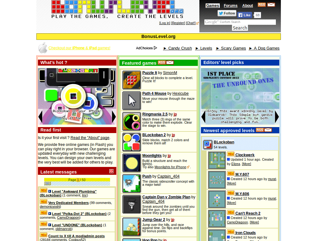 Bonuslevel.org - new classes