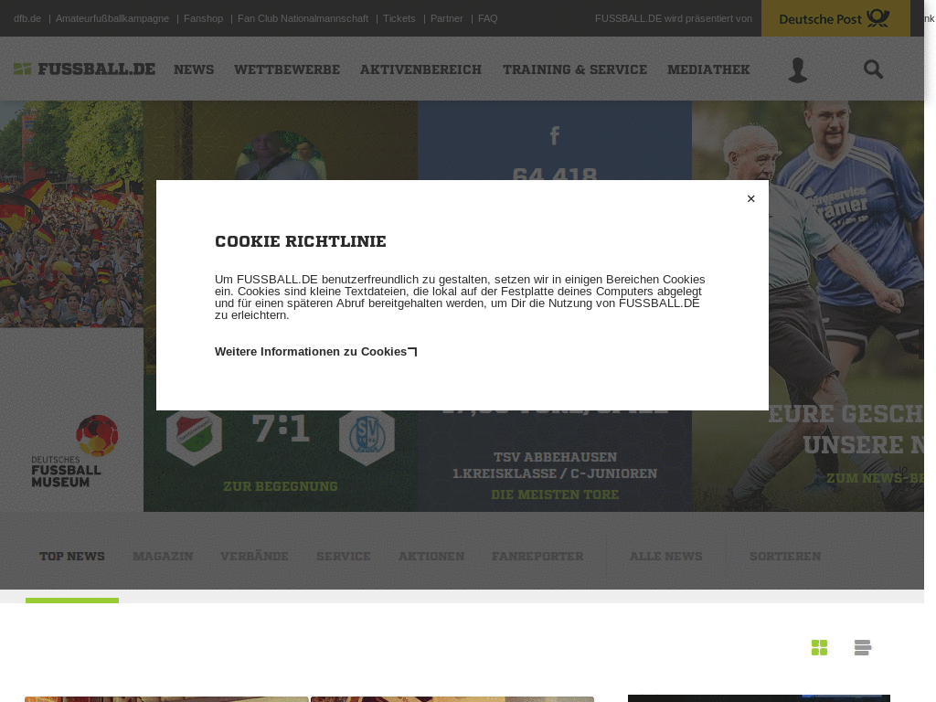 mtness HD: fussball.de centered