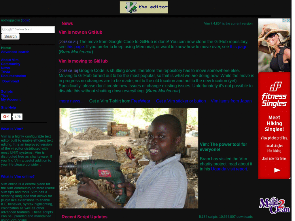 vim.org -- Dark Theme