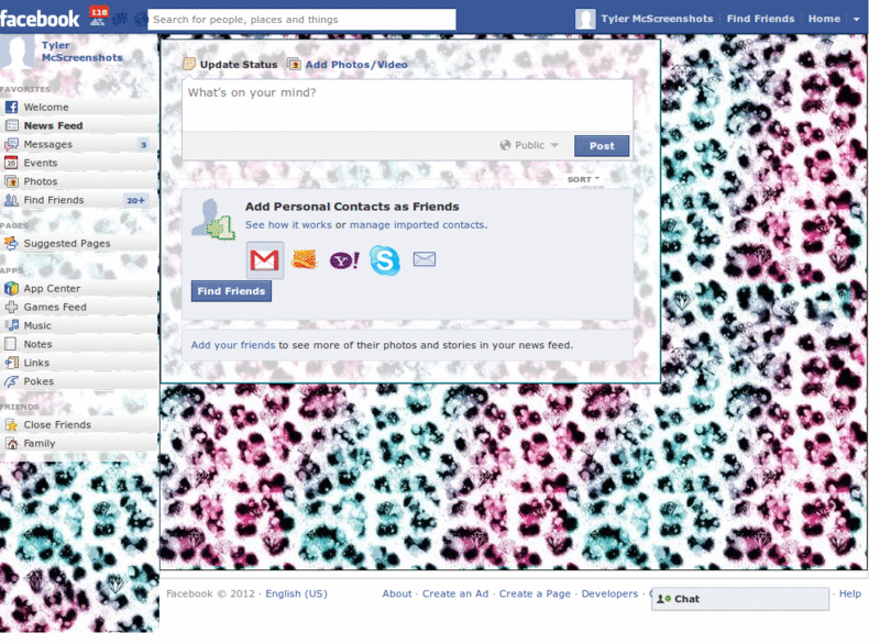 Facebook pink edition cheetah
