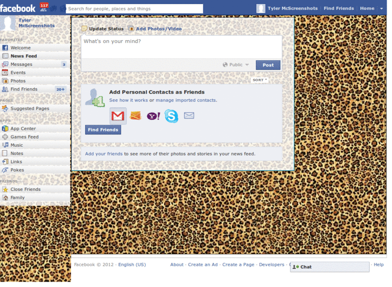 Facebook pink edition leopard