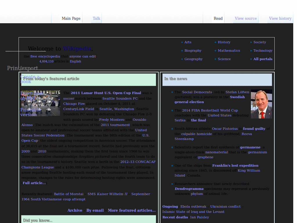 edit of wikipedia black somehow