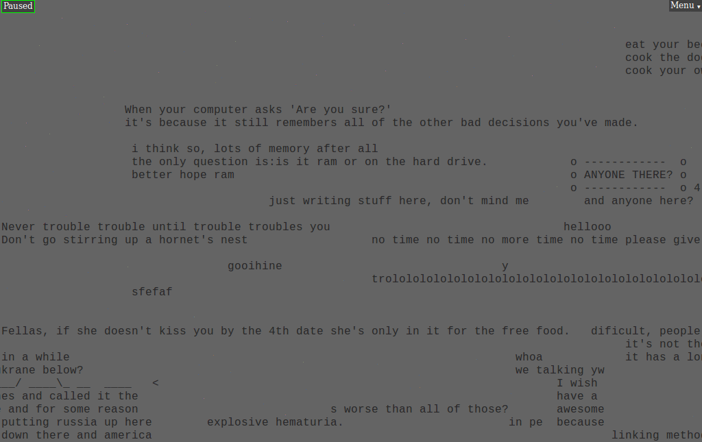 yourworldoftext black + green