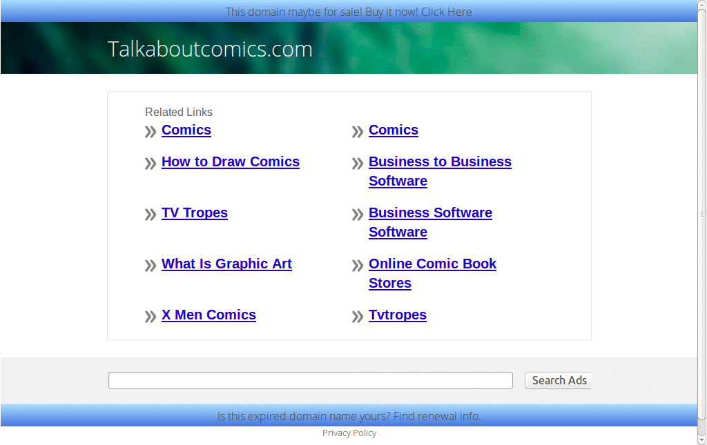 Talk About Comics image resize