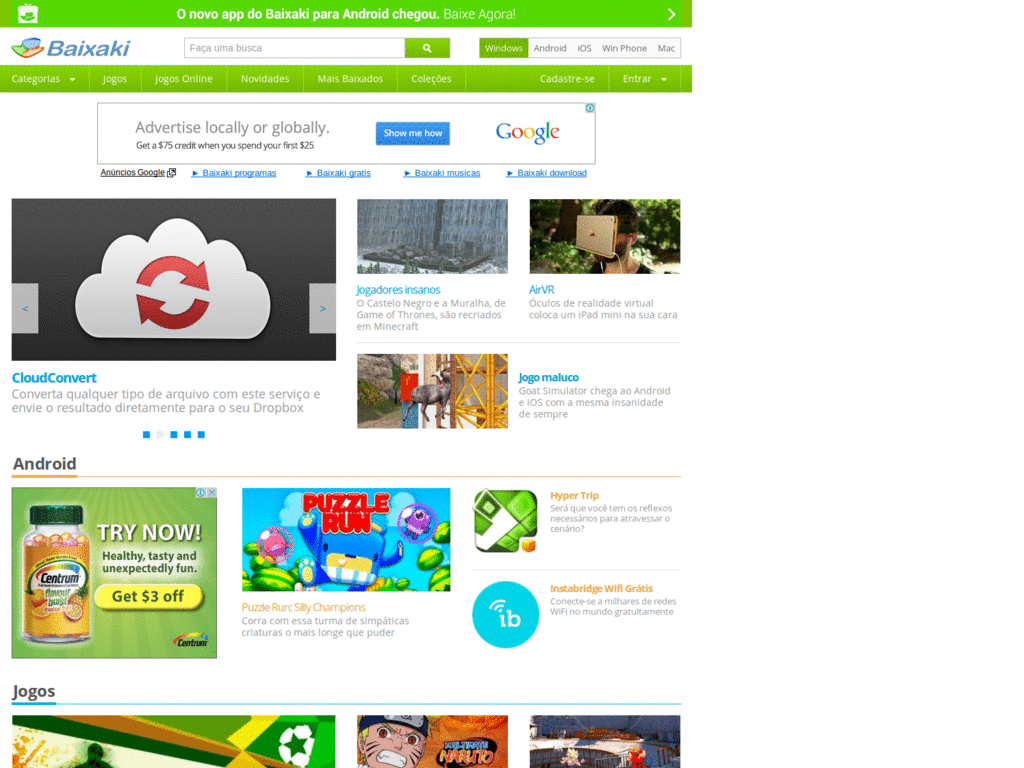 Remover ads Baixaki.com.br (BETTER)
