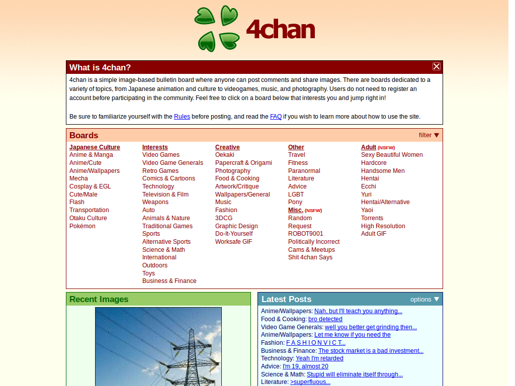 4chan black minimal
