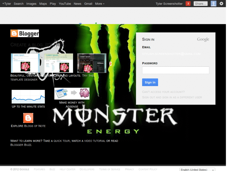 google monster energy