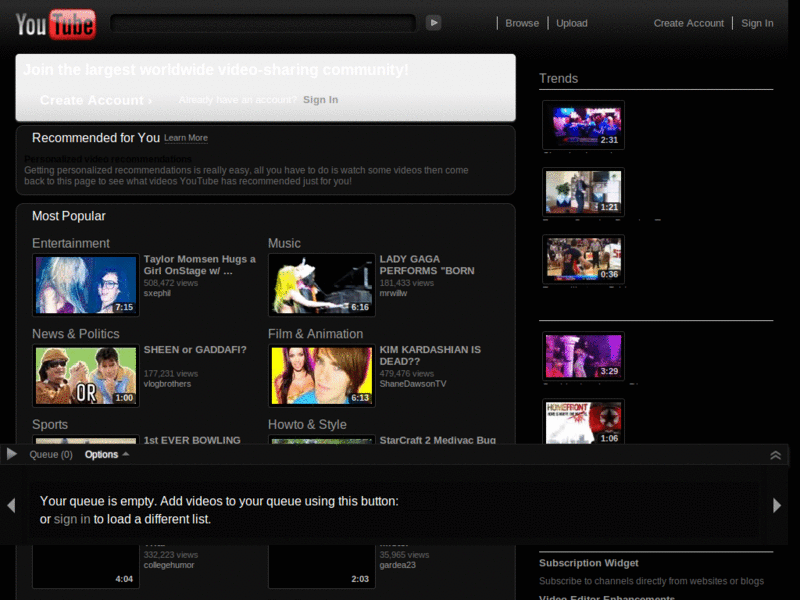 Youtube - Dark [WIP]