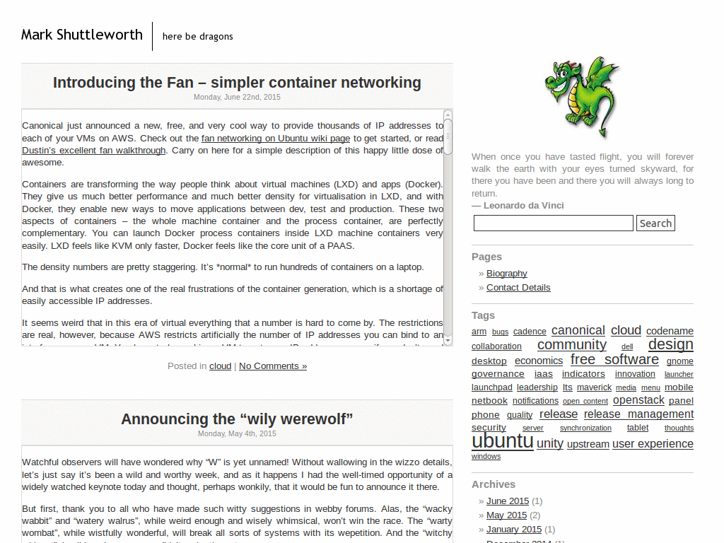 Mark Shuttleworth's Blog - Limit Entry Length
