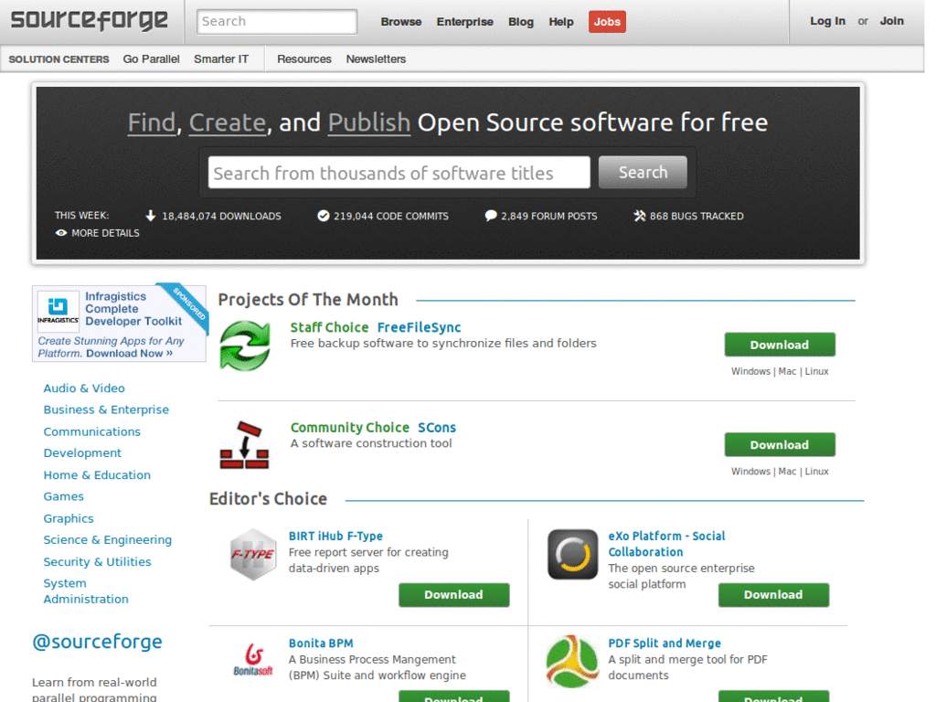Sourceforge.net Cleaner