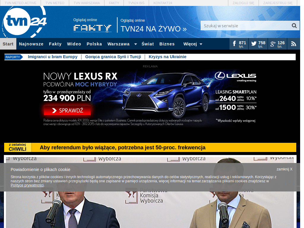TVN24.pl bez górnej belki z logo